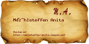 Mühlsteffen Anita névjegykártya